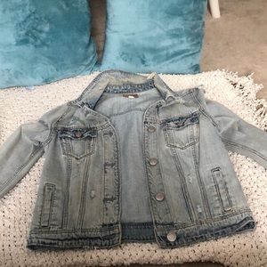 American Eagle vintage denim ripped jacket